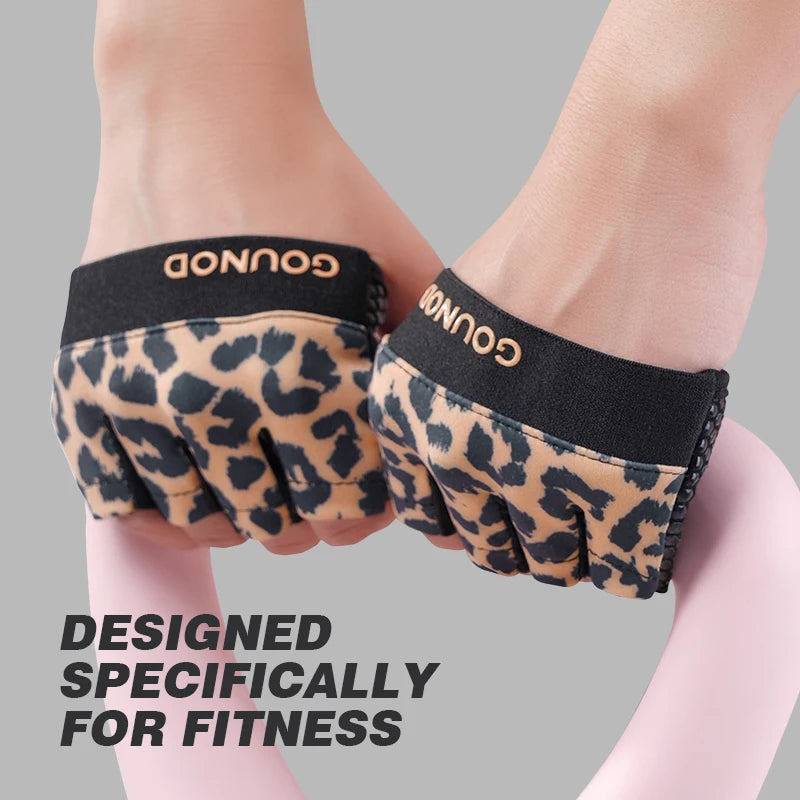 Men and Women Half Finger Cycling Gloves Breathable Anti-Slip Gym Fitness Training