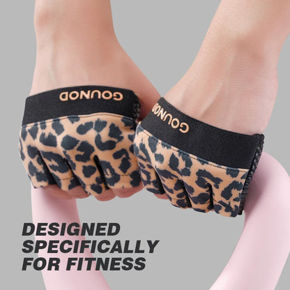 Men and Women Half Finger Cycling Gloves Breathable Anti-Slip Gym Fitness Training