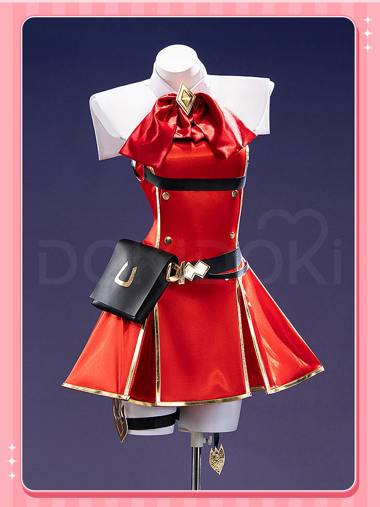 IN STOCK Gold Ship Cosplay Costume Game【S-2XL】DokiDoki-N Women Halloween Red Uniform Gold Ship Costume Plus Size