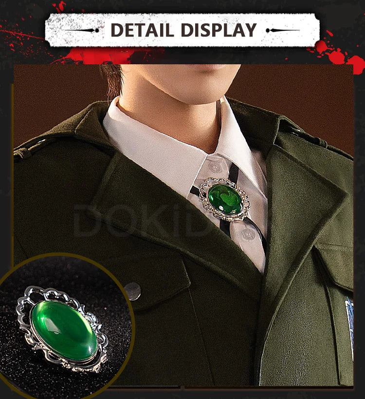 IN STOCK Erenn Mikasaa Levii Hangee Arminn Cosplay Costume Anime【S-3XL】DokiDoki-R Women Men Leather Plus size