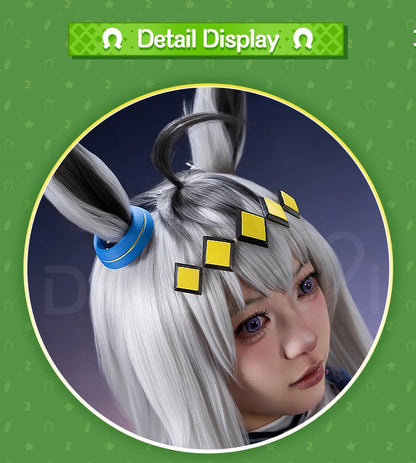 Oguri Cap Cosplay Costume Game【XS-2XL】DokiDoki-R Women Cute Performance Costume Oguri Cap White Cosplay Suits Plus Size