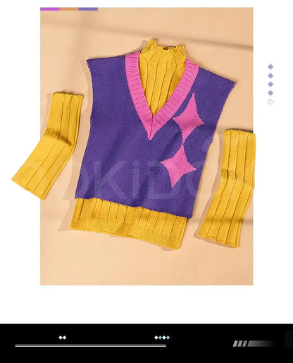 【Last Batch】IN STOCK Babyy Mysteryy Cosplay【S-2XL】DokiDoki-R Soda Pop Men Sweater Babyy Mysteryy Abbyy Costume Plus Size