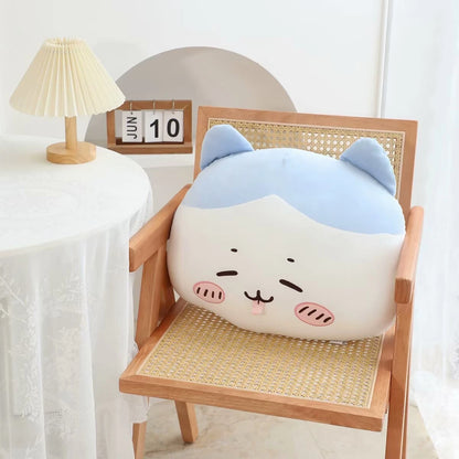 Comfortable Chiikawa Back Cushion Very Soft Throw Pillow Stuffed Hachiware Usagi Momoga Cuddly Plushies Sofa Bed Home Decor