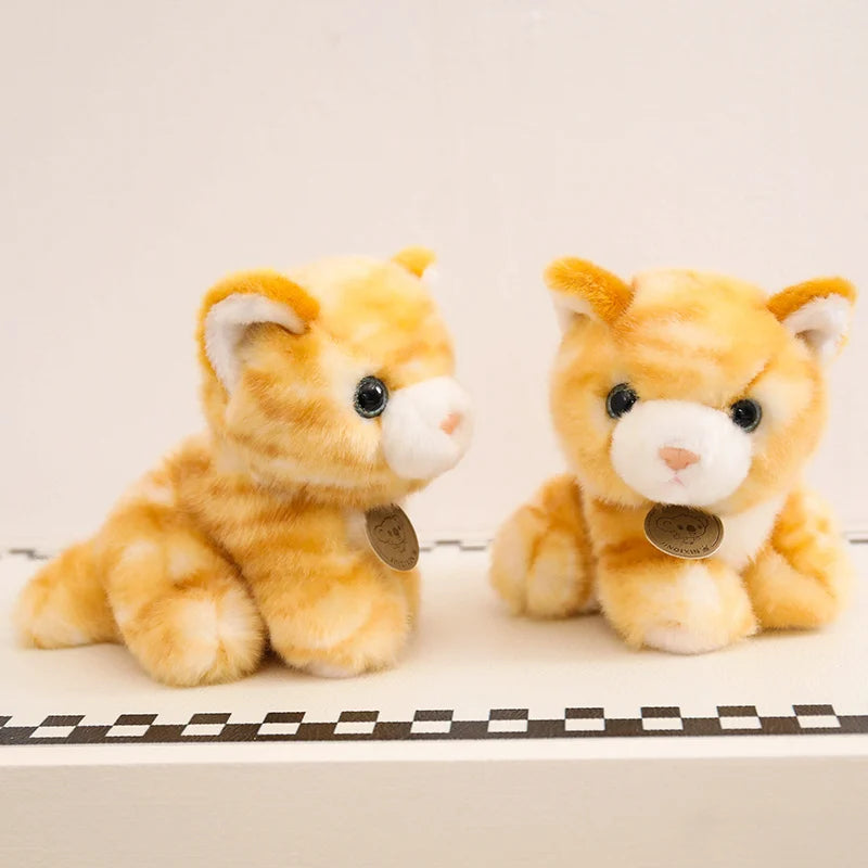 16cm Super Soft Baby Cats Plush Doll Adorable Small Tabby Cat Plushies Lifelike Cute Toy Kawaii Girl Boy Birthday Gift