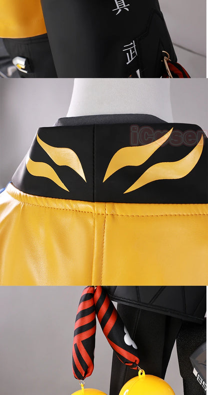 Zenless Zone Zero Ju Fufu Cosplay Costume Wig Uniform Jacket Shorts Pendant Yunkui Summit Halloween Party Women Girls Carnival