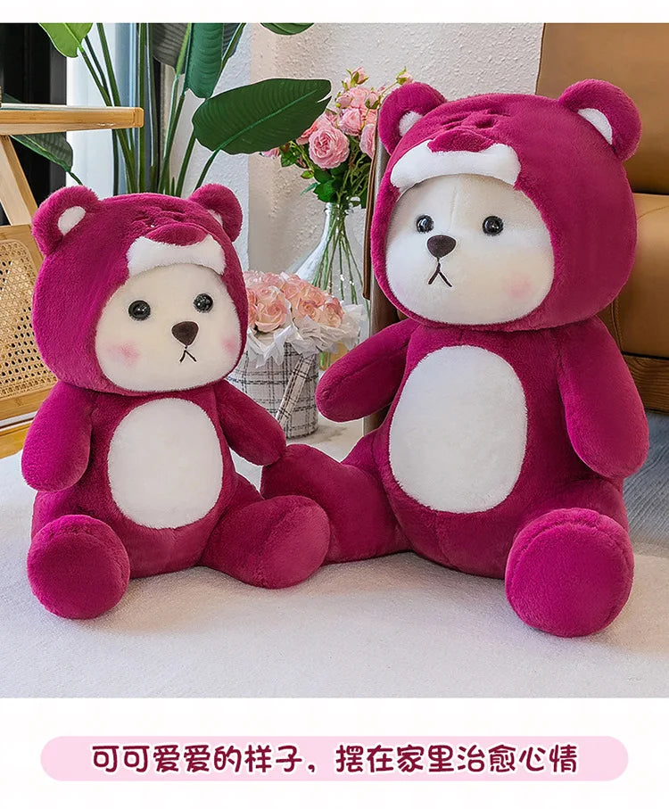 65cm Kawaii Little Bear Plush Doll Cute Soft Anime Lina Bear Plush Doll Cartoon Valentine's Day Birthday Gift Children's Holiday