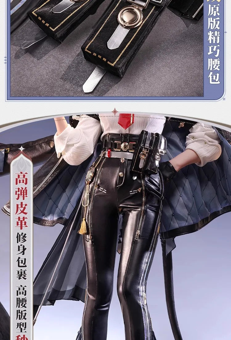 Wuthering Waves Zani Cosplay Costume Wig Uniform Metal Props Montelli Family Averardo Bank Ragunna Rinascita Halloween for Women