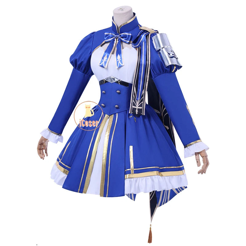 Honkai Star Rail Fate Saber Cosplay Costume Wig Dress Headwear Uniform Stocking Halloween Party for Women Girls Carnival iCoser
