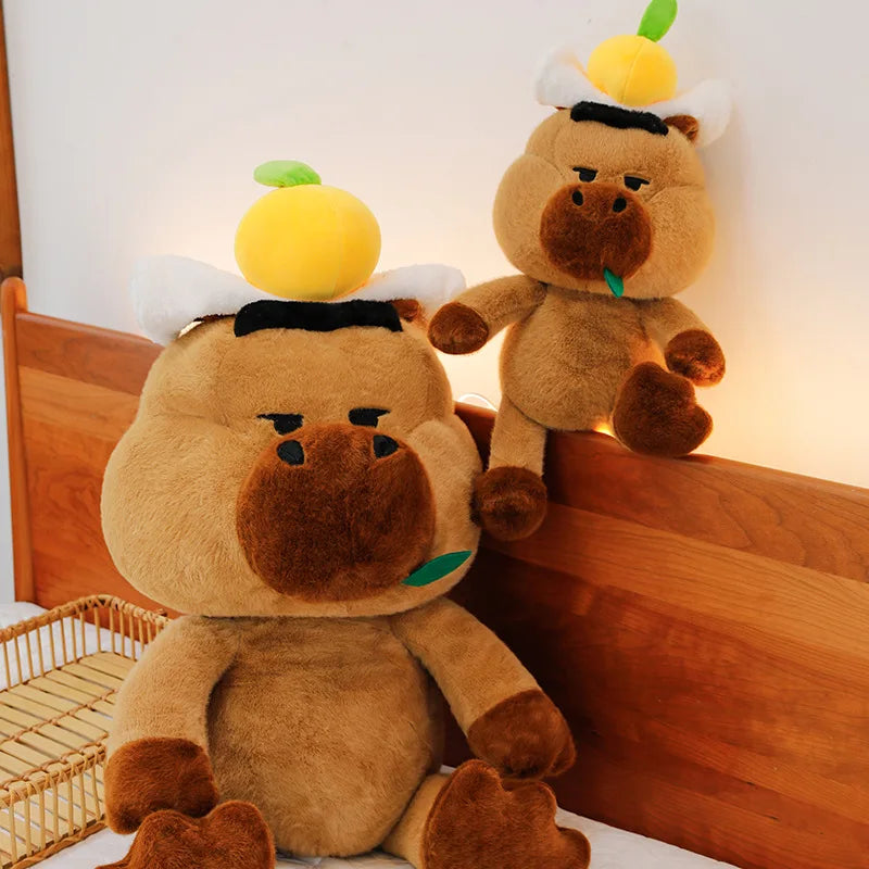 Capybara Plush Toy Stuffed Animal for Kids Birthday Christmas Gift Soft Cuddly Doll Comforter Wholesale Cute Capybara Pillow