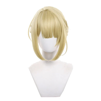 UWOWO Evelyn Wig Game Zenless Zone Zero / ZZZ Evelyn Chevalier Cosplay Wig Yellow Gold Hair Halloween Wig