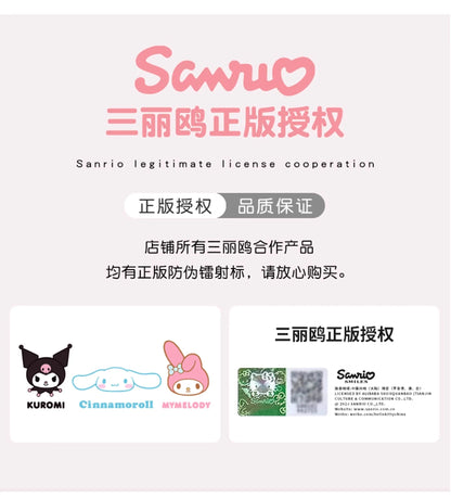 Sanrio Hello Kitty Kuromi Marumofubiyori Cogimyun Kawaii Character Plush Stuffed Toy Drawstring Cartoon Bag Change Purse Gifts