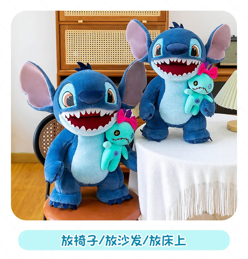 35/50/65cm Big Size Disney Stitch Plush Toy Doll Anime Lilo & Stitch Cartoon Stuffed Doll Children's Comforting Pillow Kids Gift
