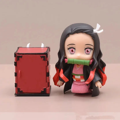 Tomioka Giyuu Anime Demon Slayer:Kimetsu no Yaiba Figurine Tokitou Muichirou Action Figures PVC q-version Collection Model Toys