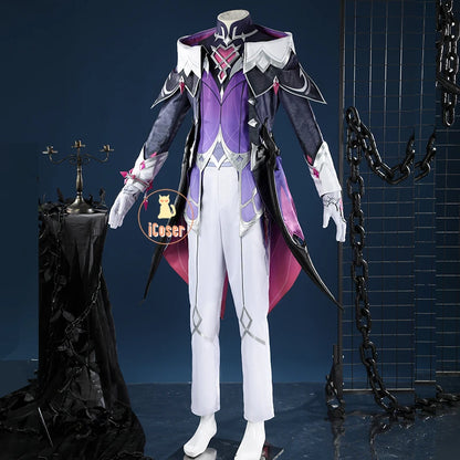 Genshin Impact Durin Cosplay Costume Wig Uniform Headwear Wings Festival Halloween Party for Women Men Girls Role Play Outfit