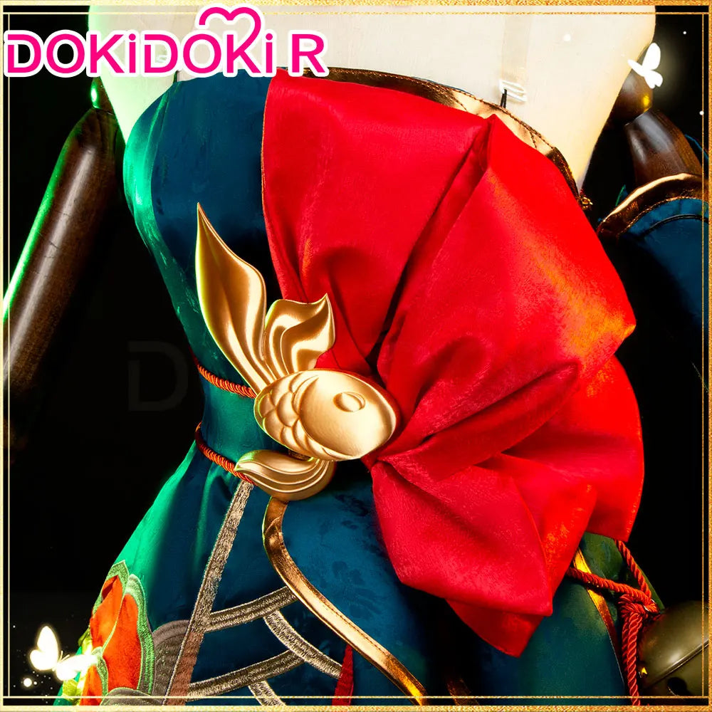 IN STOCK Ahrii Cosplay Costume Game Cosplay DokiDoki-R Ahrii Skin Sexy Women Dress The Nine-Tailed Fox Ears Halloween Costume