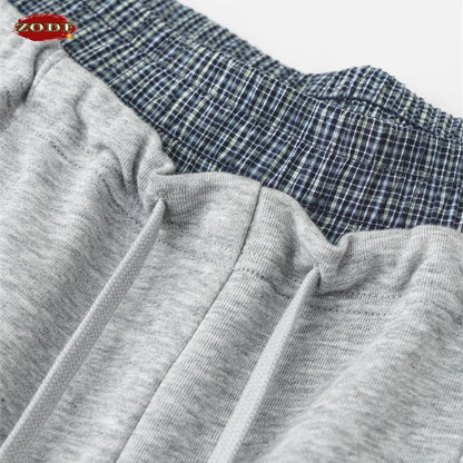 ZODF New 2025 Spring Men 280gsm Straight Pants Unisex Casual High Street Double Waist Sport Trousers Brand Streetwear HY1004