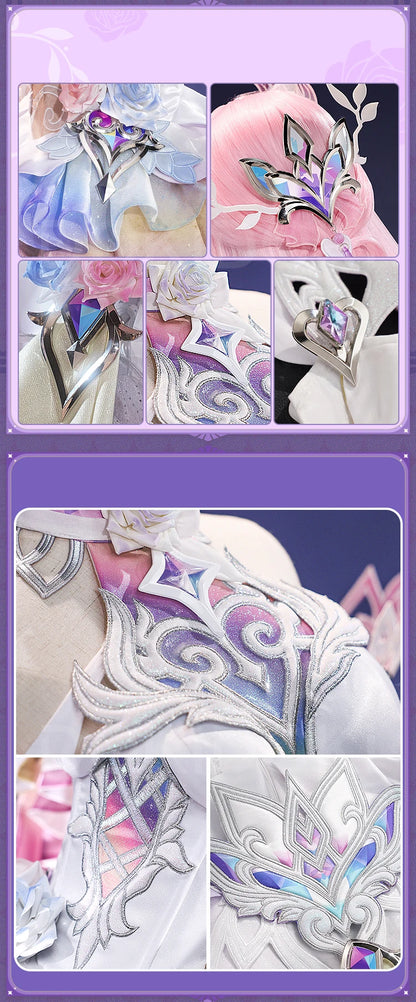 Cyrene Cosplay Costume Game Honkai: Star Rail【S-2XL】DokiDoki-SR HSR Cyrene Women Dress Veil SP Version Cosplay Plus Size