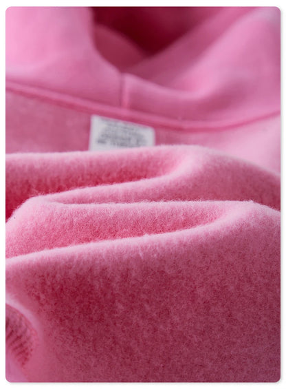 ZODF Chic Sexy Women Super-short Fleece Cropped Hoodies Girl Female Hip Hop Loose 345gsm Solid Hooded Pullover Streetwear HY0340