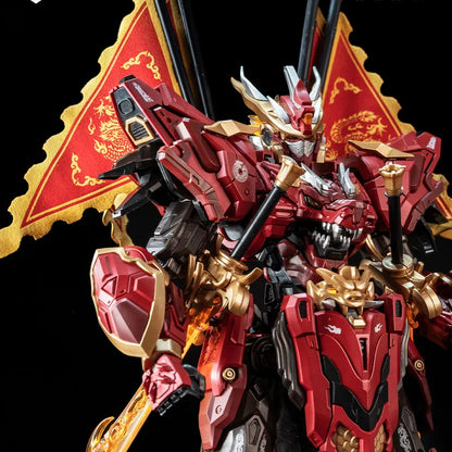【In Stock】Wanqing Model Chinese Zodiac Mecha Blazing Chenlong Posable Assembly Model With Alloy Inner Frame Display Figurine Toy