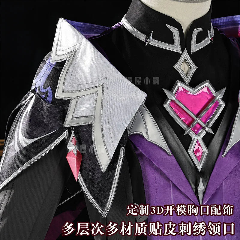 Genshin Impact Durin Cosplay Costume Wig Uniform Game Role Play Outfit Headwear Halloween Party for Women Men Carnival Cos Props