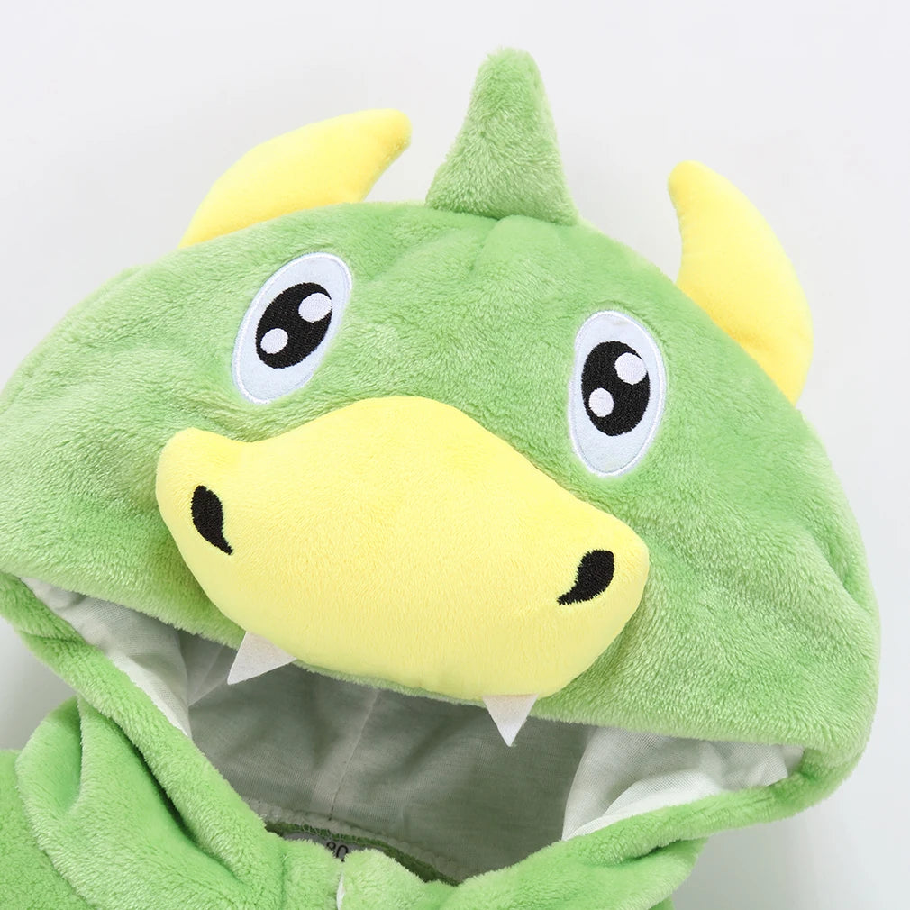 Baby Girl Romper Newborn 0 to 3 6 9 12 18 24 Months Winter Soft Warm Flannel Baby Rompers for Boy Clothes Kigurumi Cow Dinosaur