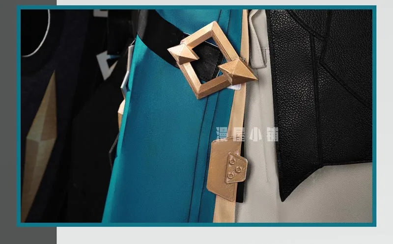 Genshin Impact Varka Cosplay Costume Wig Uniform Knights of Favonius Mondstadt Halloween Party Women Men Girls Role Play Props