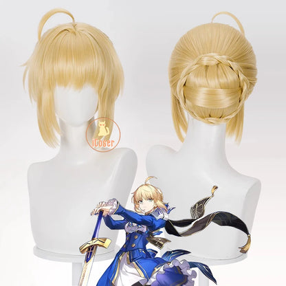 iCoser Honkai Star Rail Fate Saber Cosplay Costume Wig Dress Uniform Headwear Carnival Halloween Party Women Girls Props Gifts