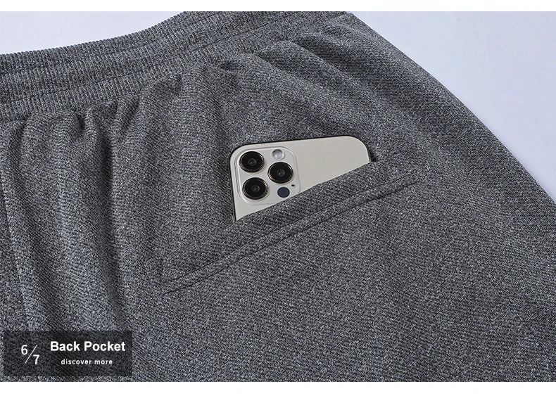 Chrlck Men’s Tight Sweatpants Straight Jogging Pants Casual Sport Running Trousers Spring Summer