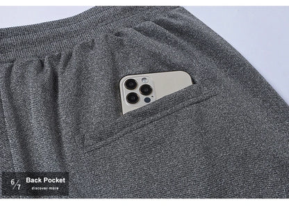 Chrlck Men’s Tight Sweatpants Straight Jogging Pants Casual Sport Running Trousers Spring Summer