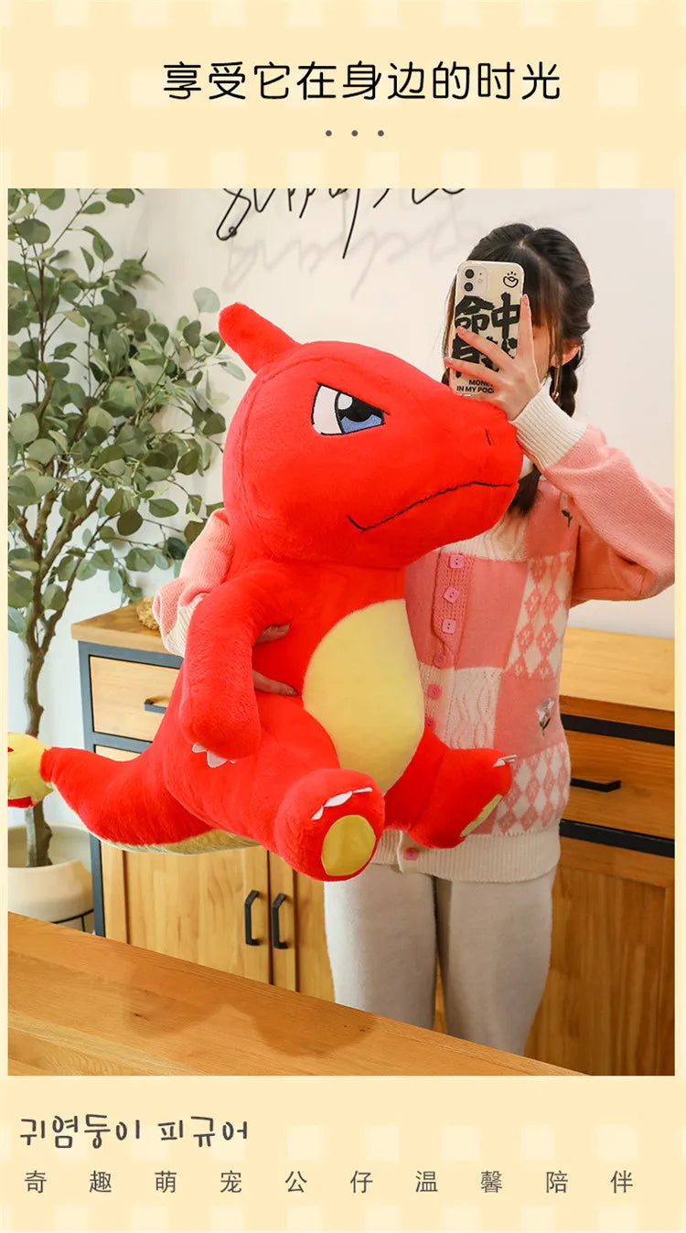 100/120CM Big Size Charmander Plushies Pokemon Peluche Cartoon Anime Kawaii Ornament Plush Comfortable Soft Doll Children Gift