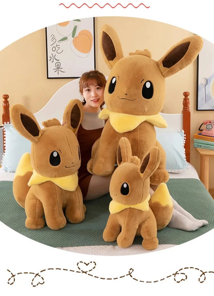 40/50/70CM Big Size Pokémon Eeveelutions Plushies Anime Stuffed Toy Cartoon Comfortable Soft Doll Ornament Bolster Gift for Kid