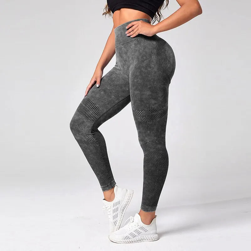 Women Seamless High Waist Leggings for Fitness Yoga Scrunch Butt Sport Tights Gym Workout Pantalones Elastic