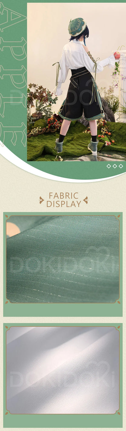 IN STOCK Venti Doujin Cosplay Costume Game Genshin Impact Cosplay DokiDoki-SR Venti Barbatos Cosplay Wig Genshin Impact Costume