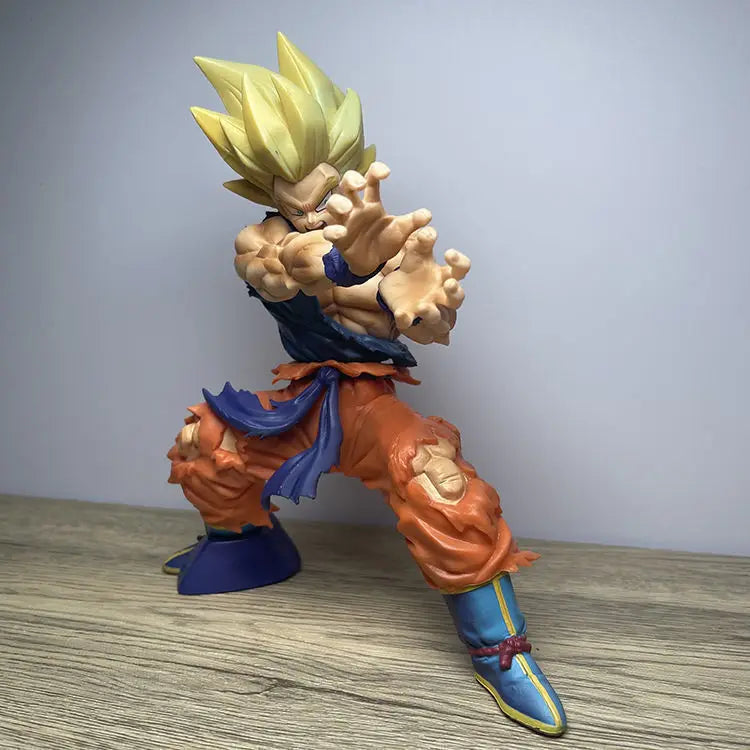 Dragon Ball Z Son Goku Anime Figure Battle Damage Shockwave Manga Statue Pvc Action Figurine Collectible Model Doll Toys Gift