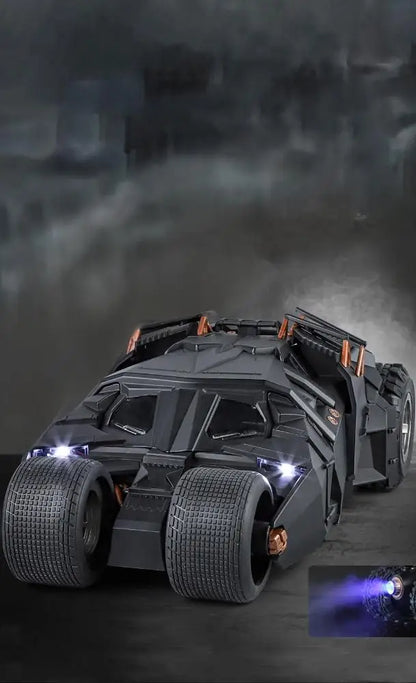 1:18 Batmobile Tumbler Alloy Metal Car Diecast Toy Vehicle Car Model Sound & Light Slide Spray Truck Toys For Kids  Gift Birthda