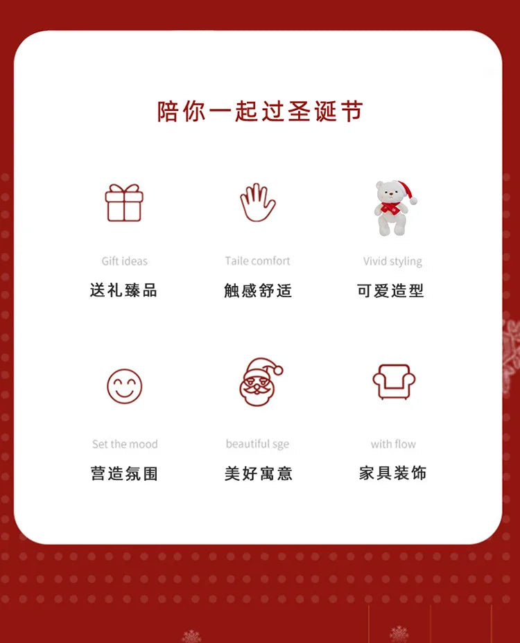 Plush Teddy Bear with Sweater Scarf for Kids Birthday Xmas Gift Cute Jointed Couple Bears Stuffed Animal Toy for Valentine