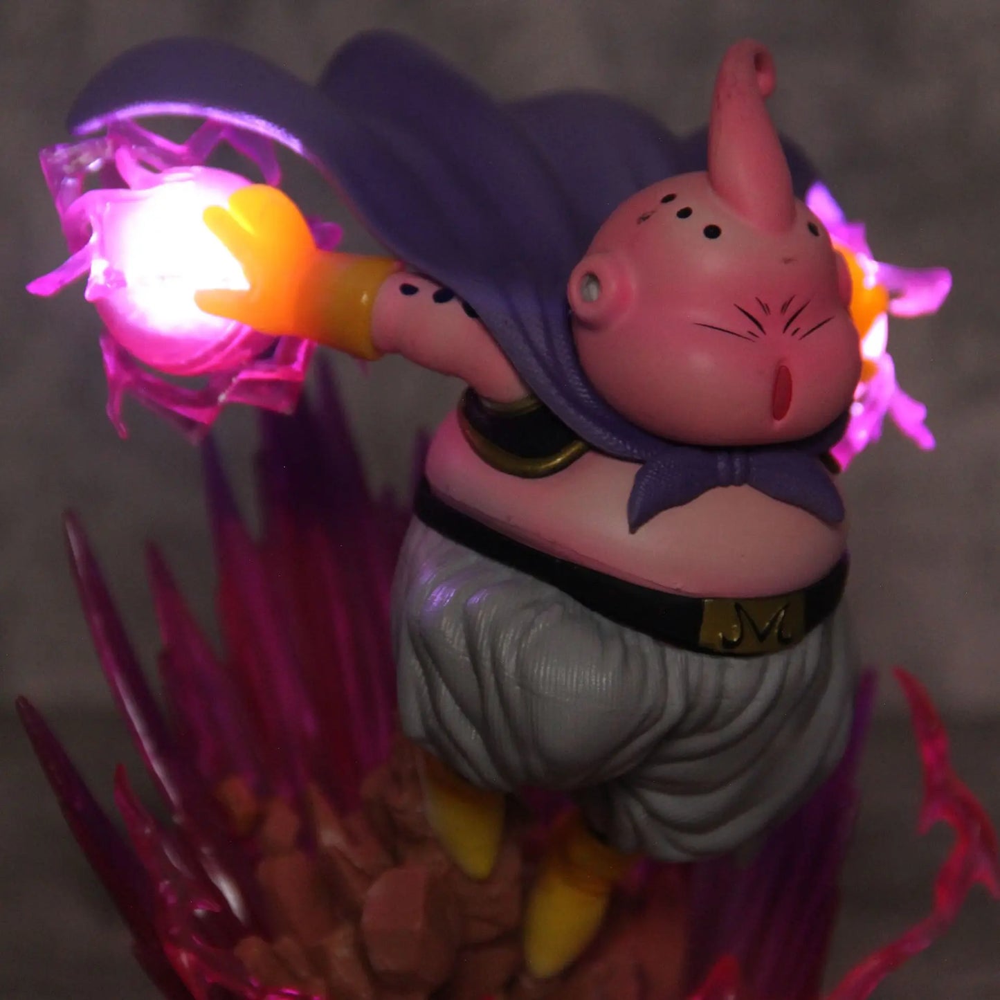 Dragon Ball Majin Buu Glowing Anime Statue - Pvc Collectible Figure Desktop Decoration Ornaments Kid Birthday Gift Toy 19cm