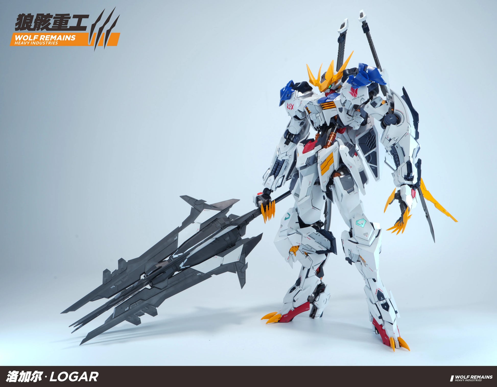 WOLF REMAINS HEAVY INDUSTRIES 1/60 PG Wolf King Barbatos Head Light Cluster Assembly Model Kit Collectible Toy Gift