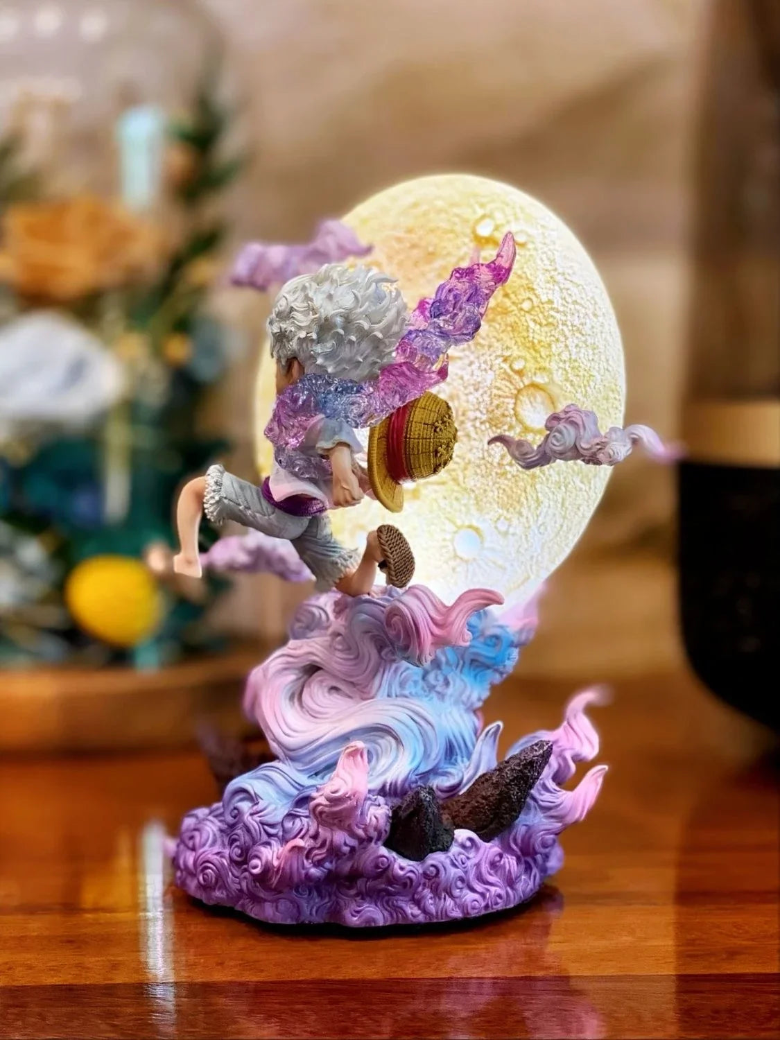 14cm One Piece Luffy Anime Figure Moon Nika Luffy Action Figurine PVC Statue Models Collection Desk Decoration Toys Gift Doll