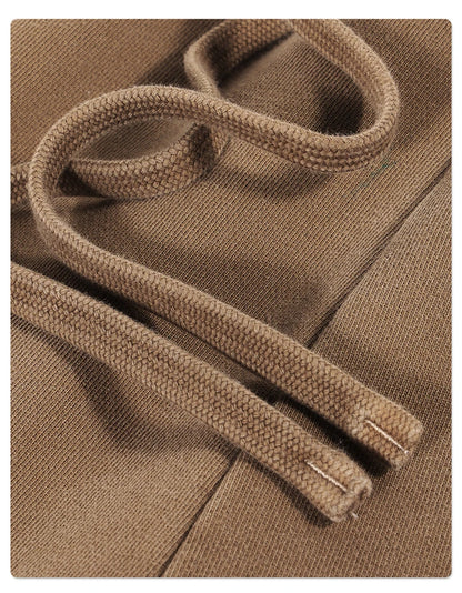 ZODF Retro Autumn Washed Loose Edge 430gsm Cotton Pants For Man Unisex Distressed Old Money Straight Patchwork Trousers HY1105