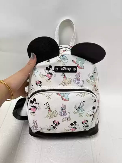 New Disney Bag Cute Cartoon Disneyland Minnie Backpack Girl Mini Cartoon Casual Backpack Christmas Gift