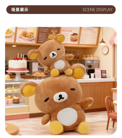 Hot 60cm Cute Plush Teddy Bear for Kids Birthday Xmas Gift Soft Snuggle Toy Stuffed Animal Cute Kuma Doll for Girls Hug Pillow