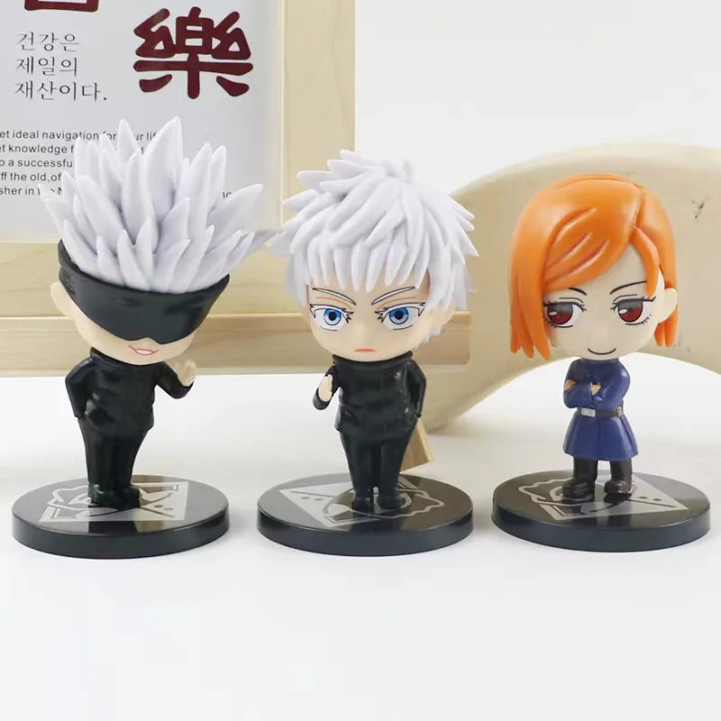 6Pcs/set Jujutsu Kaisen Anime Figure Gojo Satoru Yuji Itadori Figure Doll Toy Action Figure Yuji Itadori Fushiguro  Model Toys