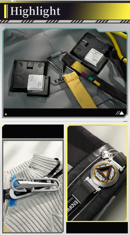 Endministrator A B Cosplay Costume Game Arknights DokiDoki-SR Men Endministrator Cosplay Mask Halloween