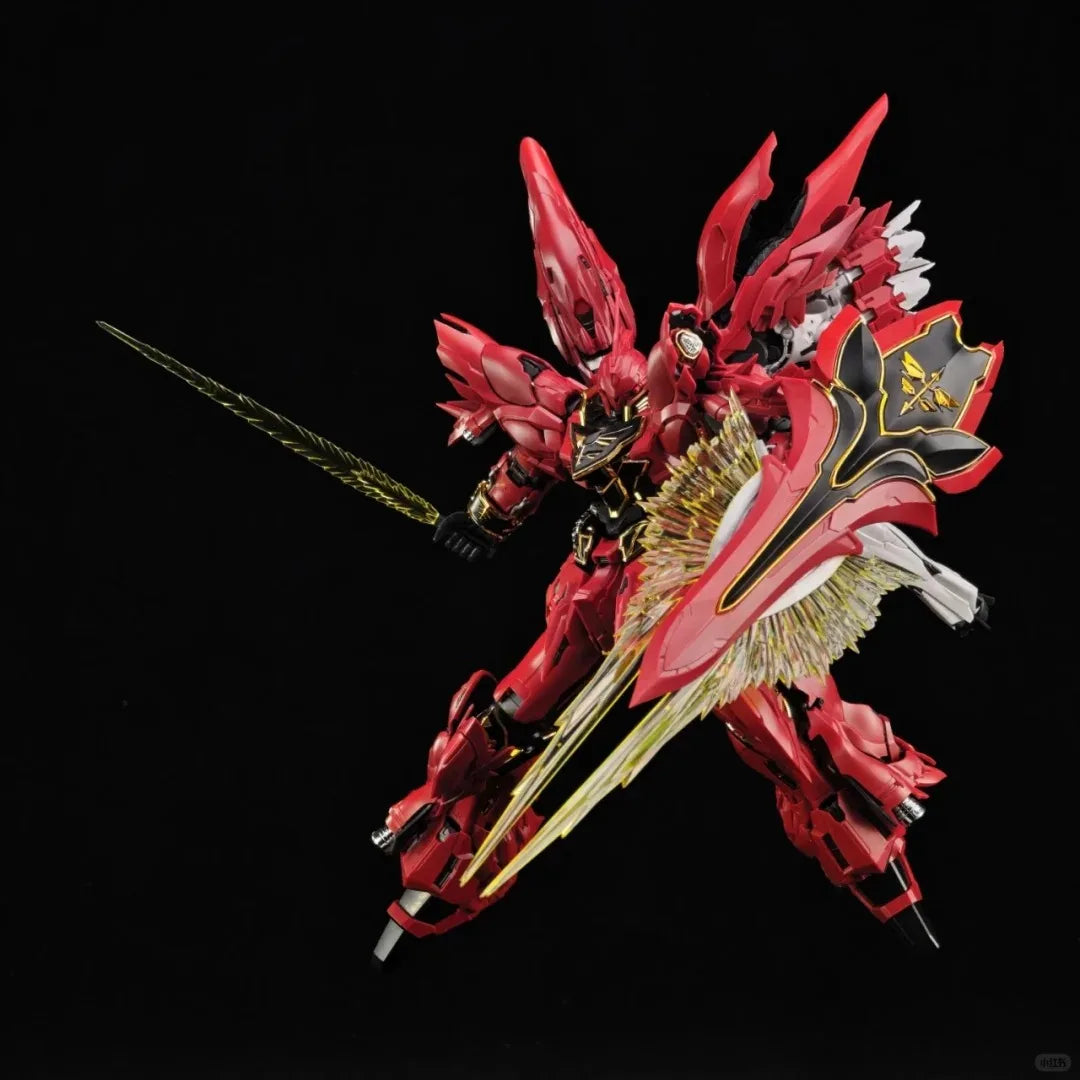In Stock Comet Model 1/100 Mg The Red/White Comet Msn-06s Sinanju Gk Sytle Assembly Model Kit Plastic Model Action Figure Toy