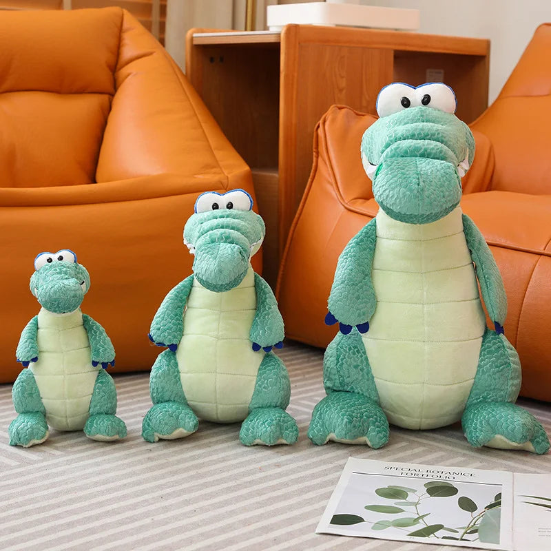 25-50cm Cartoon Crocodile Plush Toy Cute Alligator Soft Plushies Stuffed Animal Cayman Doll Boy Girl Birthday Gift