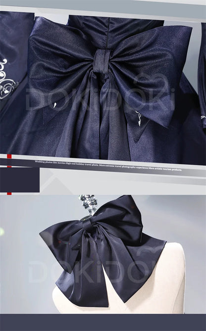 Saber Artoria Pendragon Cosplay Costume Game Fate/stay Night DokiDoki-R Women Black Saber Dress