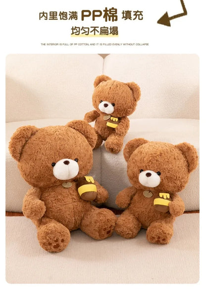 Hot 30-50CM Kawaii Cartoon Anime Honey Pot Teddy Bear Animal Doll Cute Plush Toy Children's High Quality Stuffed Toy Pillow