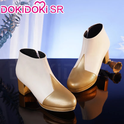 IN STOCK Traveler Lumine Shoes Game Genshin Impact Cosplay DokiDoki-SR Genshin Impact Traveler Lumine Cosplay Shoes