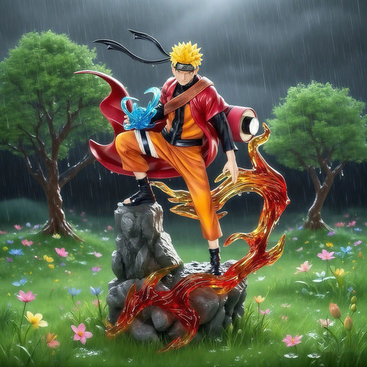 23cm Naruto Anime Figure Uzumaki Naruto Uchiha Sasuke Action Model Pvc Statue Desktop Ornament Collection Toys Gift
